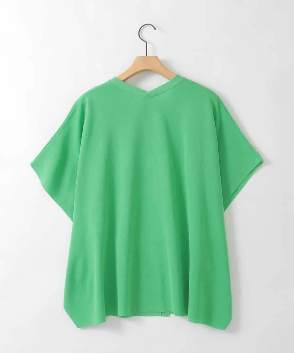 ZMSGE27110 al'aise modulation(アレーズモジュレーション) 【洗える】サラッと2WAYカーディガン グリーン