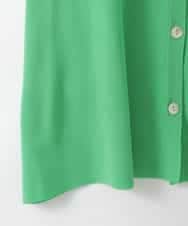 ZMSGE27110 al'aise modulation(アレーズモジュレーション) 【洗える】サラッと2WAYカーディガン グリーン