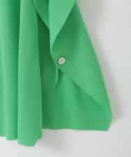 ZMSGE27110 al'aise modulation(アレーズモジュレーション) 【洗える】サラッと2WAYカーディガン グリーン