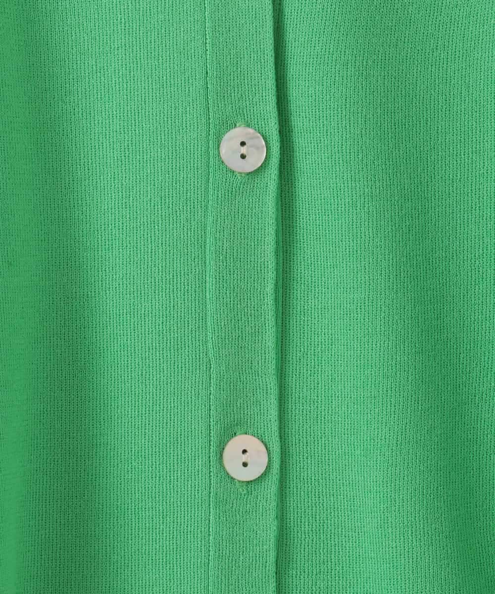 ZMSGE27110 al'aise modulation(アレーズモジュレーション) 【洗える】サラッと2WAYカーディガン グリーン