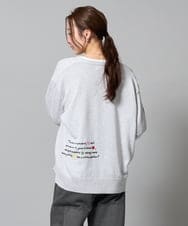 ZMSJE05160 al'aise modulation(アレーズモジュレーション) モチーフ刺繍カーディガン ライトグレー