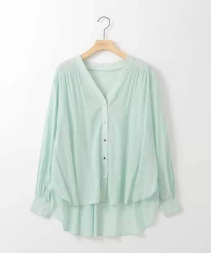 ZMTGE10095 al'aise modulation 【洗える】エアリーシアーリブポイントカーディガン