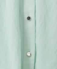 ZMTGE10095 al'aise modulation(アレーズモジュレーション) 【洗える】エアリーシアーリブポイントカーディガン グリーン