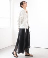 ZMTGE11150 al'aise modulation(アレーズモジュレーション) ドロストコードパーカー ホワイト