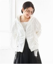 ZMTGE11150 al'aise modulation(アレーズモジュレーション) ドロストコードパーカー ホワイト