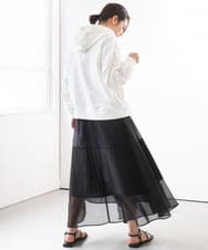 ZMTGE11150 al'aise modulation(アレーズモジュレーション) ドロストコードパーカー ホワイト