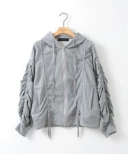 ZMTGE11150 al'aise modulation(アレーズモジュレーション) ドロストコードパーカー ライトグレー