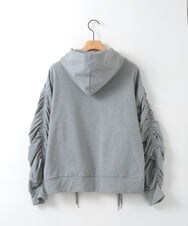 ZMTGE11150 al'aise modulation(アレーズモジュレーション) ドロストコードパーカー ライトグレー