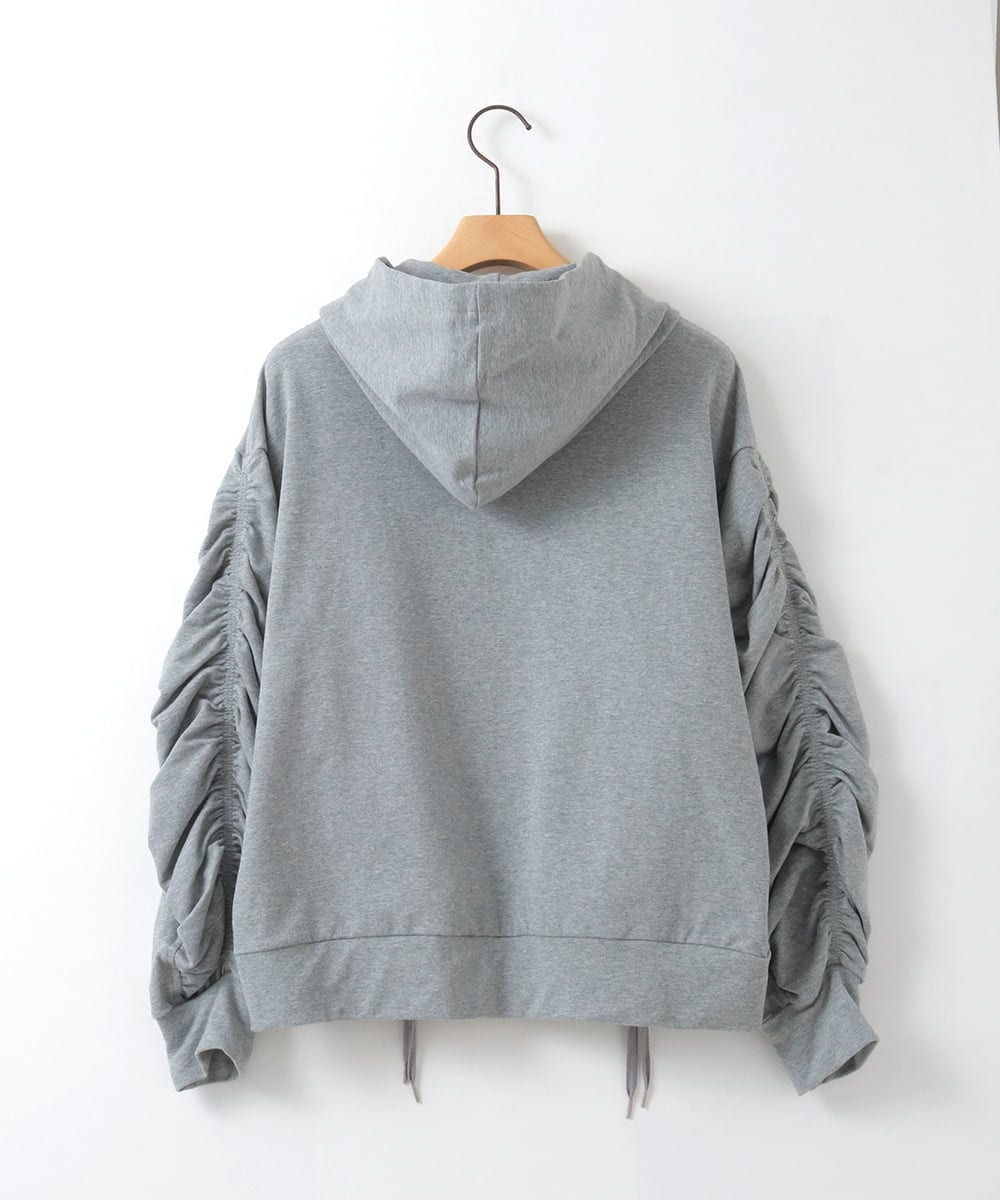 ZMTGE11150 al'aise modulation(アレーズモジュレーション) ドロストコードパーカー ライトグレー