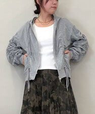 ZMTGE11150 al'aise modulation(アレーズモジュレーション) ドロストコードパーカー ライトグレー