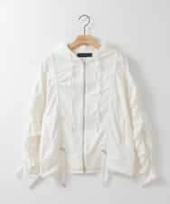 ZMTGE11150 al'aise modulation(アレーズモジュレーション) ドロストコードパーカー ホワイト