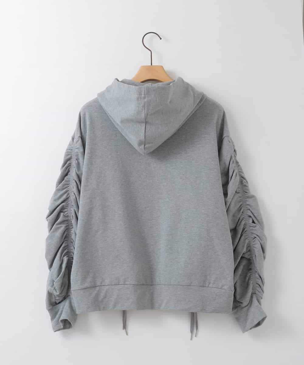 ZMTGE11150 al'aise modulation(アレーズモジュレーション) ドロストコードパーカー ライトグレー