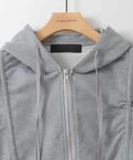 ZMTGE11150 al'aise modulation(アレーズモジュレーション) ドロストコードパーカー ライトグレー