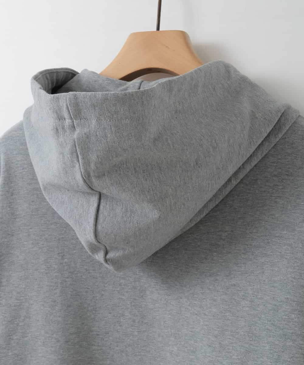 ZMTGE11150 al'aise modulation(アレーズモジュレーション) ドロストコードパーカー ライトグレー