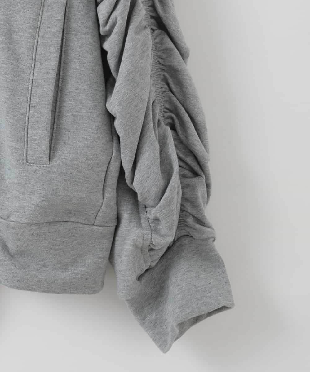 ZMTGE11150 al'aise modulation(アレーズモジュレーション) ドロストコードパーカー ライトグレー