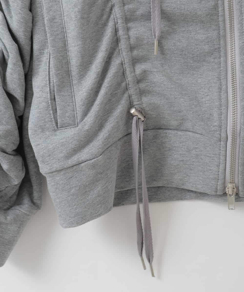 ZMTGE11150 al'aise modulation(アレーズモジュレーション) ドロストコードパーカー ライトグレー