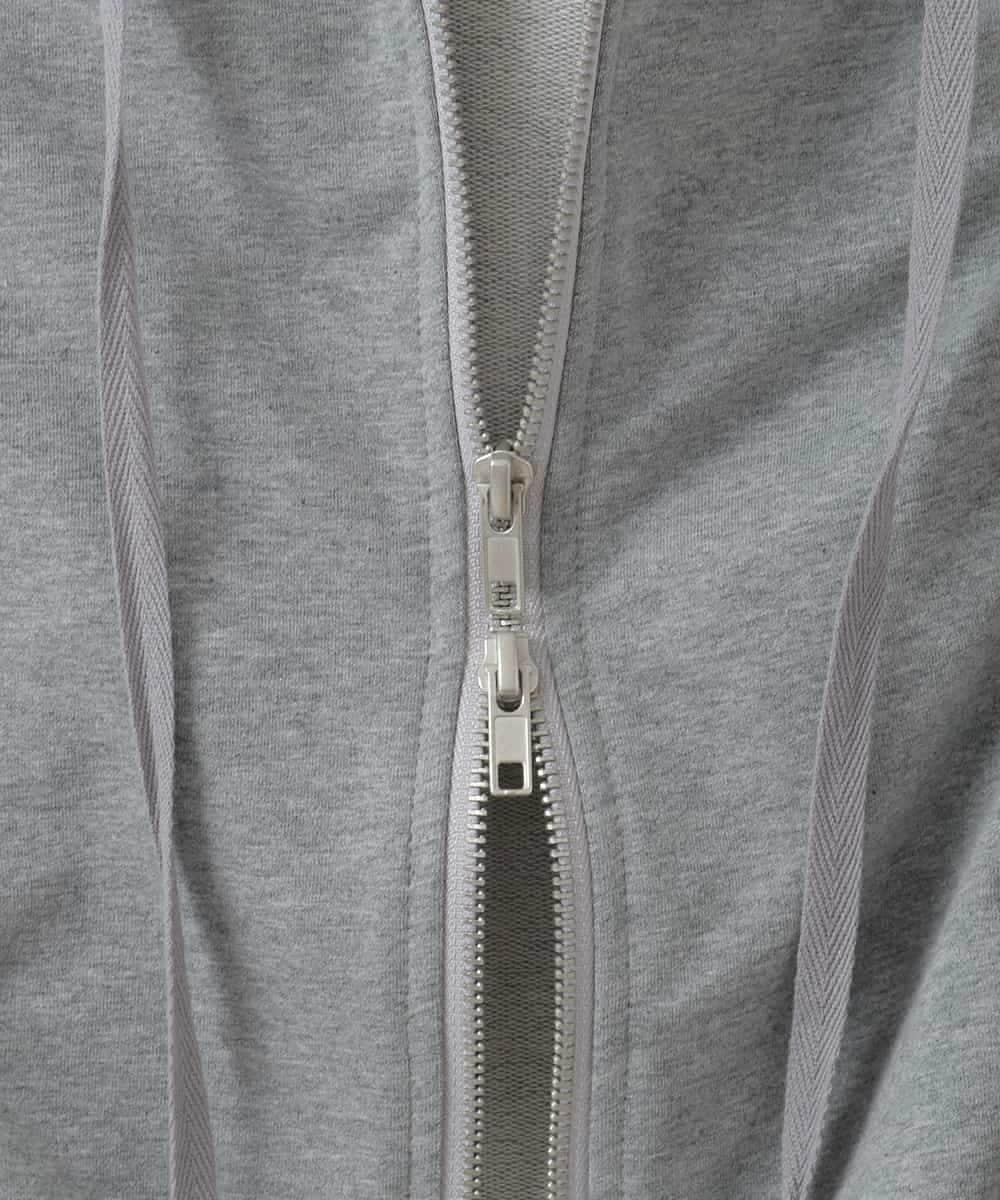 ZMTGE11150 al'aise modulation(アレーズモジュレーション) ドロストコードパーカー ライトグレー