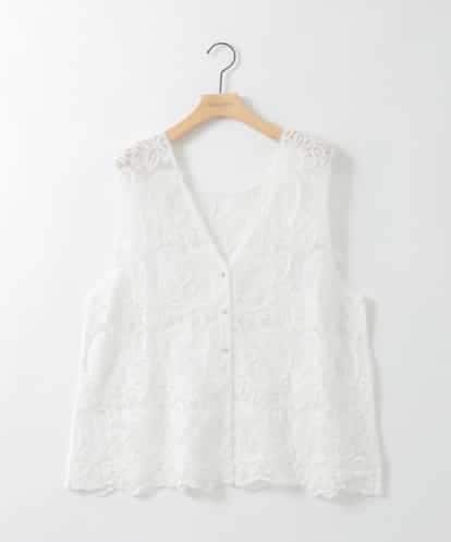 ZMTGE14110 al'aise modulation 【2WAY】レース刺繍ジレ