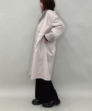 ZMUAE22178 al'aise modulation(アレーズモジュレーション) ノーカラードロストロングコート グレー