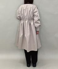 ZMUAE22178 al'aise modulation(アレーズモジュレーション) ノーカラードロストロングコート グレー