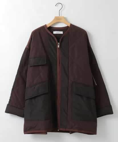 ZMUAE23280 al'aise modulation 異素材切り替えミリタリーライクノーカラーコート