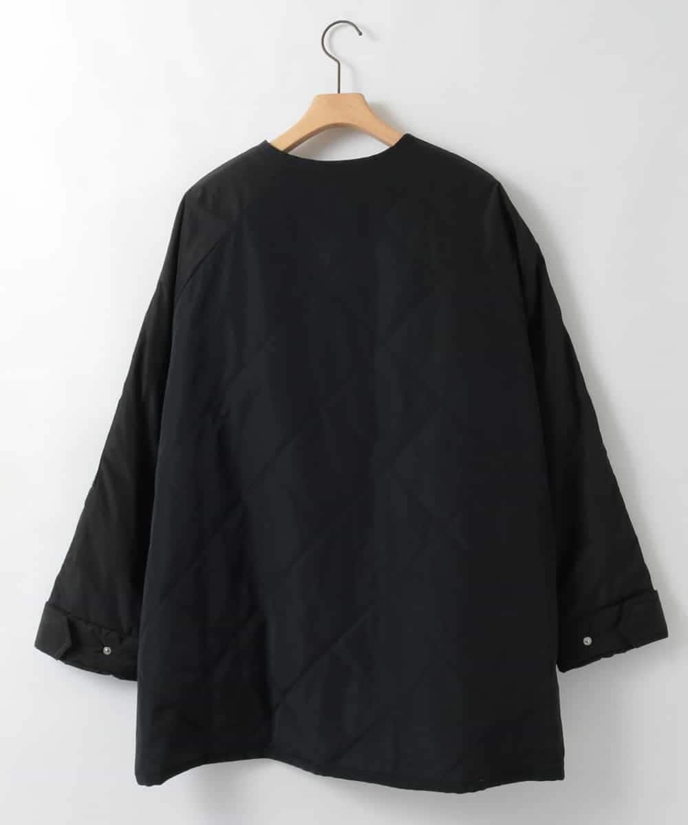 ZMUAE23280 al'aise modulation(アレーズモジュレーション) 異素材切り替えミリタリーライクノーカラーコート ブラック