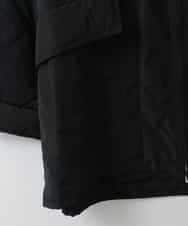 ZMUAE23280 al'aise modulation(アレーズモジュレーション) 異素材切り替えミリタリーライクノーカラーコート ブラック