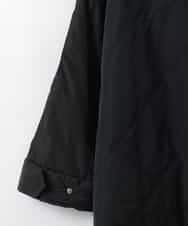 ZMUAE23280 al'aise modulation(アレーズモジュレーション) 異素材切り替えミリタリーライクノーカラーコート ブラック