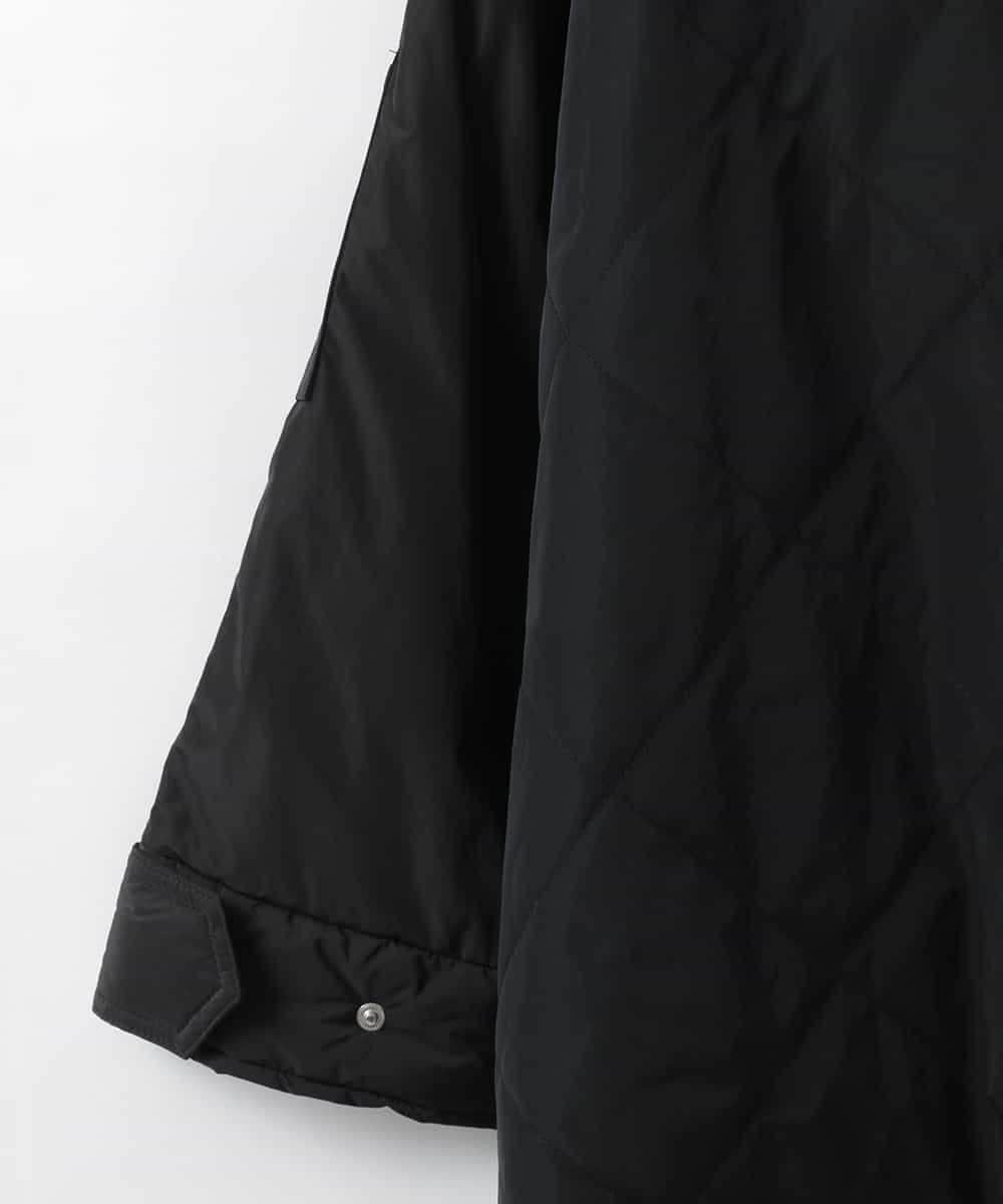 ZMUAE23280 al'aise modulation(アレーズモジュレーション) 異素材切り替えミリタリーライクノーカラーコート ブラック