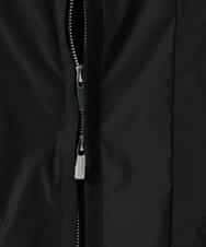 ZMUAE23280 al'aise modulation(アレーズモジュレーション) 異素材切り替えミリタリーライクノーカラーコート ブラック