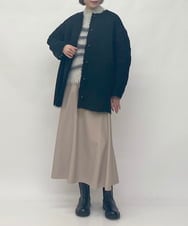 ZMUAW10320 al'aise modulation(アレーズモジュレーション) 【2WAY】エコファーコート ブラック