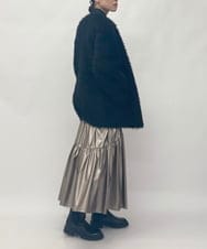 ZMUAW10320 al'aise modulation(アレーズモジュレーション) 【2WAY】エコファーコート ブラック