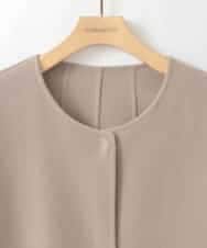 ZMUCE20430 al'aise modulation(アレーズモジュレーション) サイドスリットノーカラーコート ベージュ