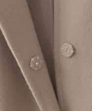 ZMUCE20430 al'aise modulation(アレーズモジュレーション) サイドスリットノーカラーコート ベージュ