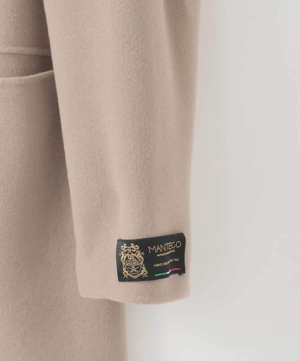 ZMUCE20430 al'aise modulation(アレーズモジュレーション) サイドスリットノーカラーコート ベージュ