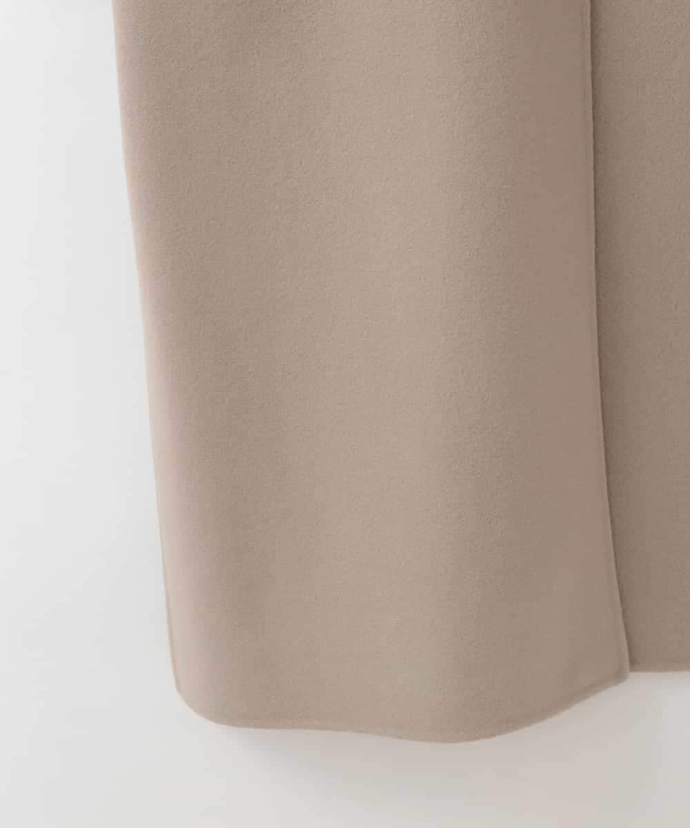 ZMUCE20430 al'aise modulation(アレーズモジュレーション) サイドスリットノーカラーコート ベージュ