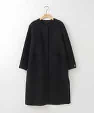 ZMUCE20430 al'aise modulation(アレーズモジュレーション) サイドスリットノーカラーコート ブラック