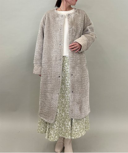 ZMUCE21280 al'aise modulation ファーキルティングフードコート