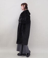 ZMUCE21280 al'aise modulation(アレーズモジュレーション) ファーキルティングフードコート ブラック