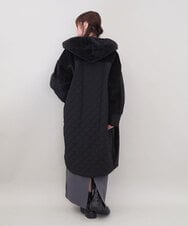 ZMUCE21280 al'aise modulation(アレーズモジュレーション) ファーキルティングフードコート ブラック