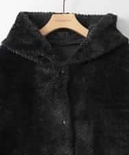 ZMUCE21280 al'aise modulation(アレーズモジュレーション) ファーキルティングフードコート ブラック