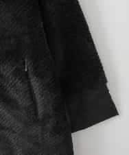 ZMUCE21280 al'aise modulation(アレーズモジュレーション) ファーキルティングフードコート ブラック