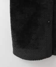 ZMUCE21280 al'aise modulation(アレーズモジュレーション) ファーキルティングフードコート ブラック