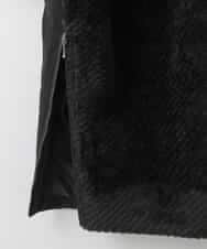 ZMUCE21280 al'aise modulation(アレーズモジュレーション) ファーキルティングフードコート ブラック