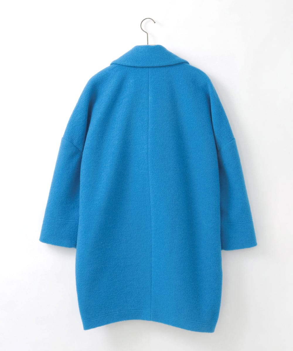 ZMUCE24360 al'aise modulation(アレーズモジュレーション) BIGポケットオーバーシルエットコート ライトブルー