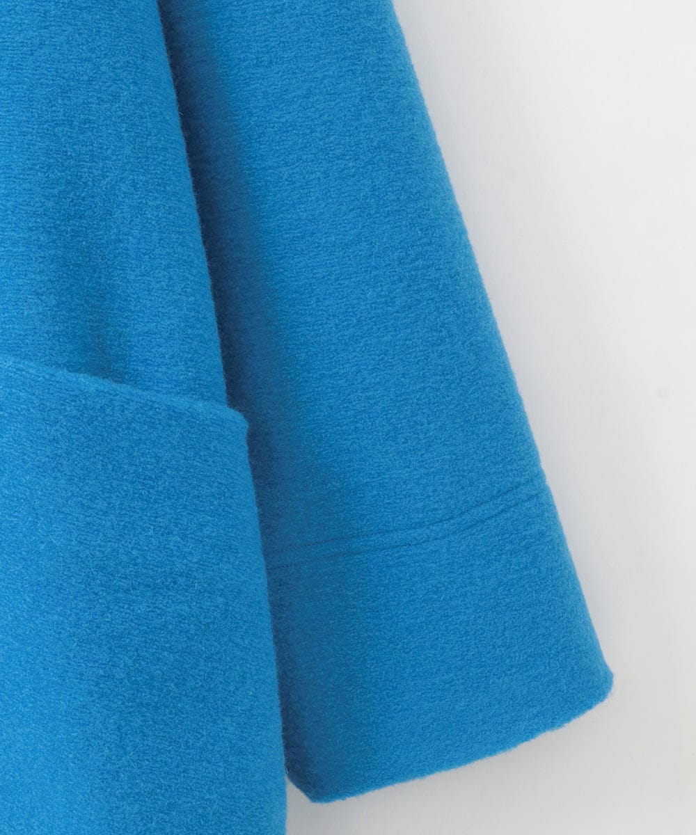 ZMUCE24360 al'aise modulation(アレーズモジュレーション) BIGポケットオーバーシルエットコート ライトブルー