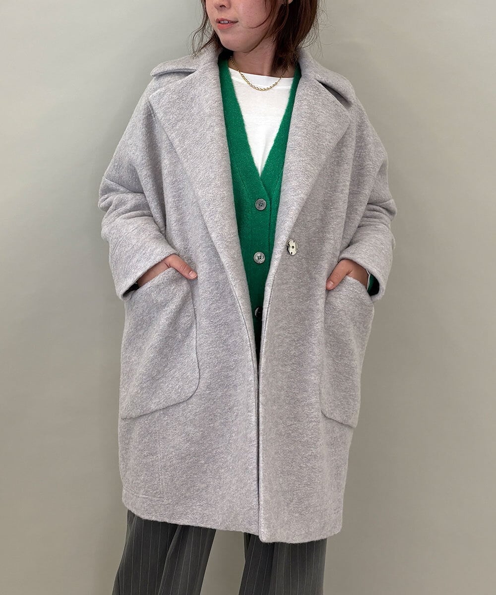 ZMUCE24360 al'aise modulation BIGポケットオーバーシルエットコート