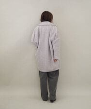 ZMUCE24360 al'aise modulation(アレーズモジュレーション) BIGポケットオーバーシルエットコート ホワイト