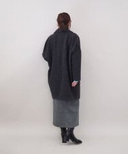 ZMUCE24360 al'aise modulation(アレーズモジュレーション) BIGポケットオーバーシルエットコート ブラック