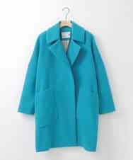ZMUCE24360 al'aise modulation(アレーズモジュレーション) BIGポケットオーバーシルエットコート ライトブルー
